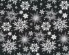 Patchworkstoff HOLIDAY HOMECOMING, Eiskristalle, schwarz-weiß