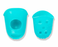 Fingerhut NADELGREIFER Silikon, 2 Stück, pink und türkis pink