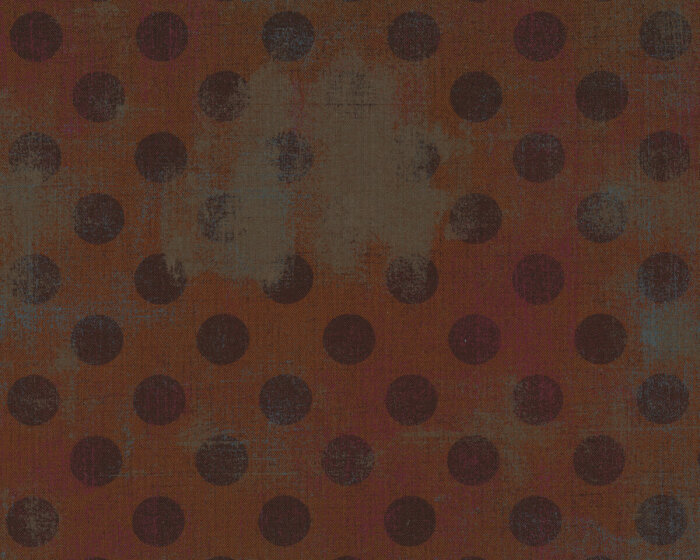 Patchworkstoff HITS THE SPOT, Punkte-Schraffur, braun, Moda Fabrics