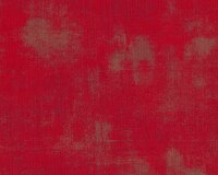 Patchworkstoff GRUNGE, uni streifig-meliert, kräftiges rot, Moda Fabrics
