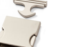 Gürtelschnalle mit Steckverschluss, silber, Prym 30 mm