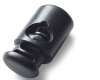 Kordelstopper 1-LOCH, schwarz und transparent transparent 20 mm