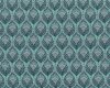 Jacquardstoff THIARA, Blattovale, jadegrün-dunkles jeansblau