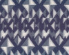 Strick-Jersey LEFFRANGE, Rhomben, graublau-wollweiß