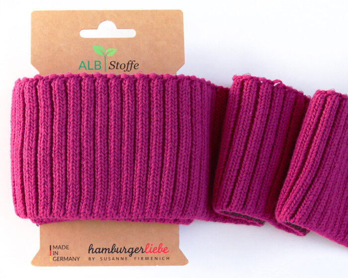Bio-Bündchen CUFF ME COZY, fuchsia, Albstoffe