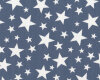 Jeansstoff JEANY STARS, Sterne, blaugrau-weiß