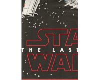 90-cm-Panel Patchworkstoff STAR WARS: THE LAST JEDI, X-Wing-Fighter, dunkelgrau-orange