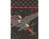 90-cm-Panel Patchworkstoff STAR WARS: THE LAST JEDI, X-Wing-Fighter, dunkelgrau-orange