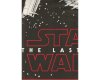 90-cm-Panel Patchworkstoff STAR WARS: THE LAST JEDI, X-Wing-Fighter, dunkelgrau-orange
