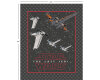 90-cm-Panel Patchworkstoff STAR WARS: THE LAST JEDI, X-Wing-Fighter, dunkelgrau-orange