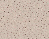 Halbleinen-Dekostoff SHABBY CHIC, Pünktchen, natur-dunkelrot