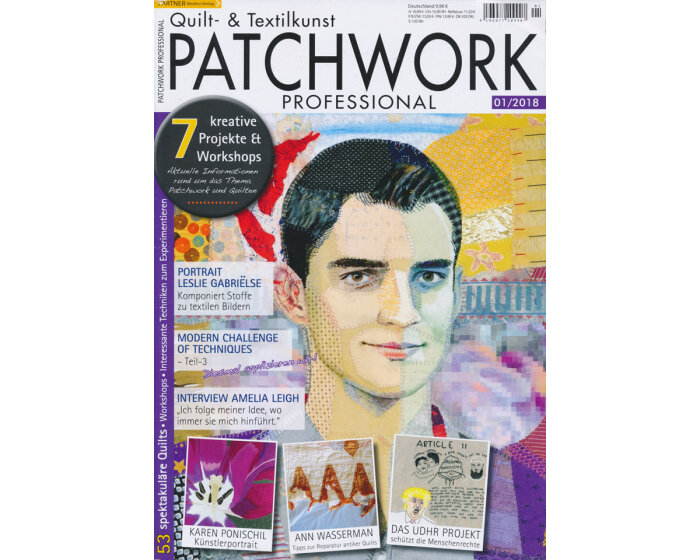 Patchworkzeitschrift PATCHWORK PROFESSIONAL 1/2018