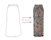 Seidensatin LORNA, bestickte Rosen, Toptex