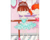 90-cm-Panel Patchworkstoff BELLA-RINA, Ballerinas, rosa-pink