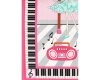 90-cm-Panel Patchworkstoff BELLA-RINA, Ballerinas, rosa-pink