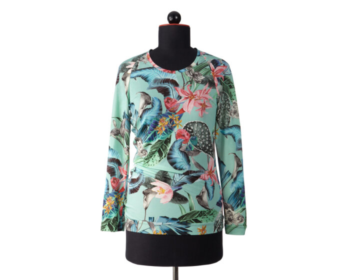 Zwischenmass Schnittmuster GERAFFTES SHIRT 168 M (Mittlerer Umfang