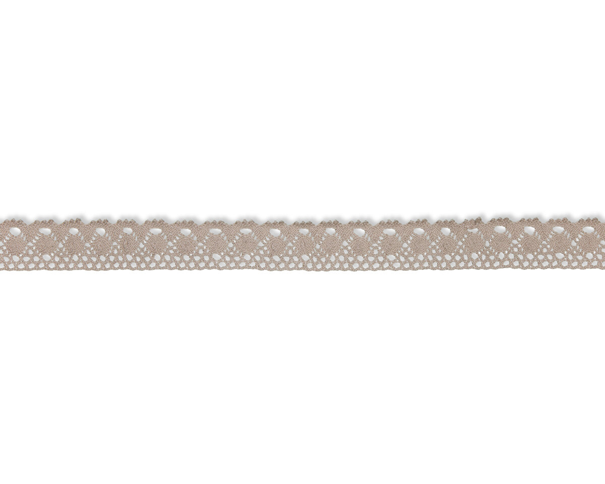 Häkelspitze weiß und creme 28mm7m Farbe creme Spitzenband