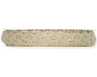 7 m Baumwoll-Spitzenband HÄKELSPITZE, 13 mm, natur