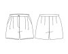 Zwischenmass Schnittmuster KURZE HOSE MIT BUNDFALTEN