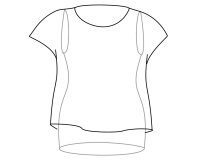 Zwischenmass Schnittmuster SOMMERBLUSE 168 M (Mittlerer Umfang)