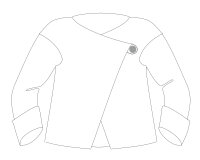 Zwischenmass Schnittmuster RAGLAN-JACKE 168 M (Mittlerer Umfang)