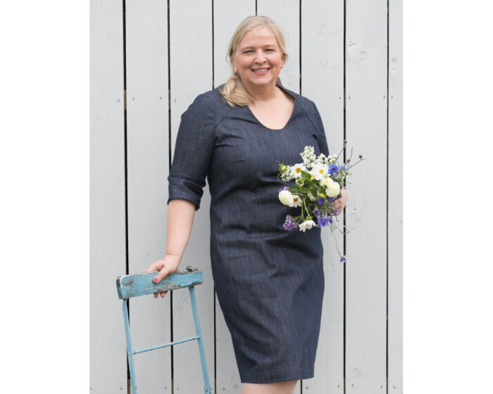 Zwischenmass Schnittmuster JEANS-KLEID