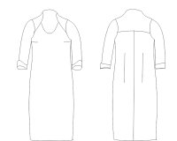 Zwischenmass Schnittmuster JEANS-KLEID 168 M (Mittlerer Umfang)