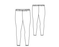 Zwischenmass Schnittmuster LEGGINGS für Kinder