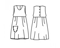 Zwischenmass Schnittmuster KINDER-KLEID