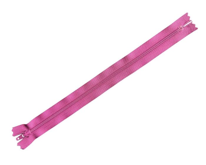 YKK Reißverschluss KUNSTSTOFFSPIRALE, nicht teilbar, 74 Farben fuchsialila 30 cm
