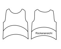 Zwischenmass Schnittmuster  ZIPFELTOP 168 K (Kleiner Umfang)