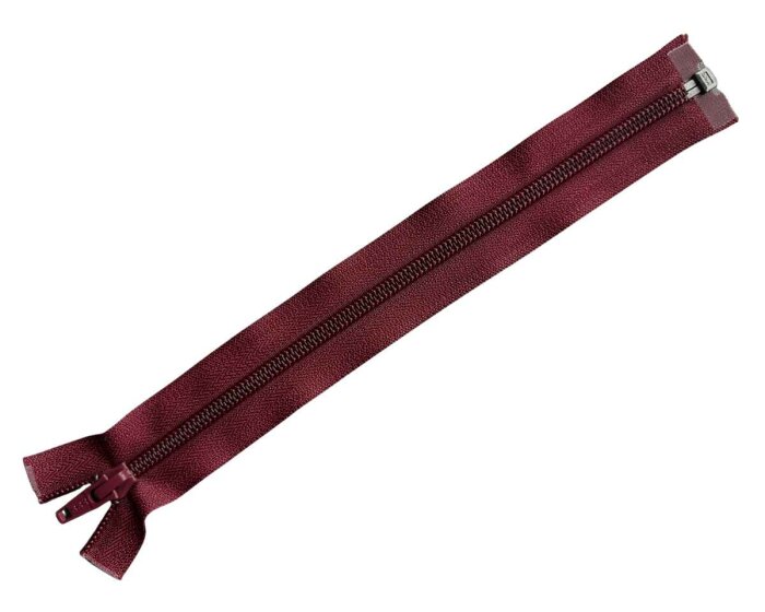 YKK Reißverschluss KUNSTSTOFFSPIRALE, teilbar, 18 Farben weinrot 55 cm