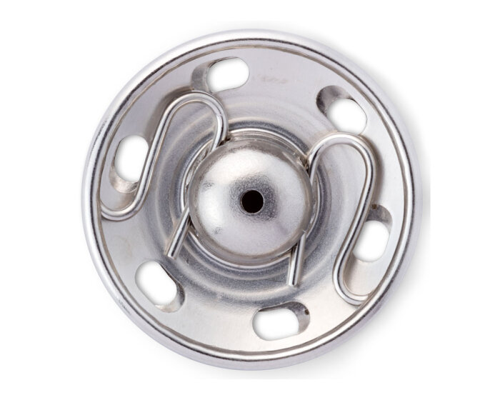 Annäh-Druckknöpfe, silber, Prym 7 mm (12 Stück)