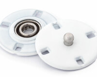 Annäh-Druckknöpfe STYLE, 18 und 25 mm, 2 Stück, weiß, Prym 18 mm