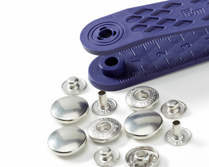 Druckknöpfe ANORAK, 12 oder 15 mm, silber, Prym 12 mm