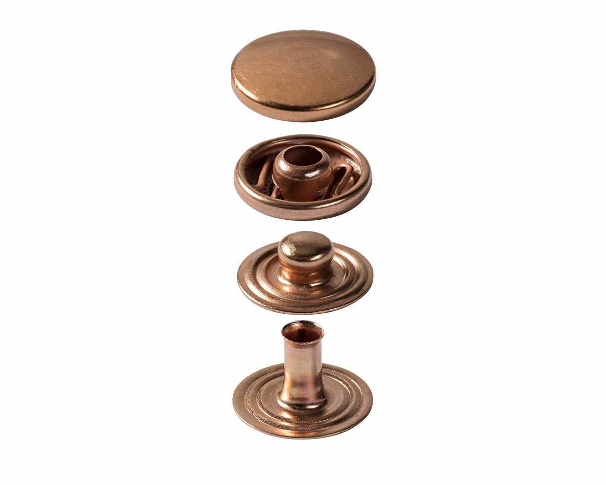 Pressions anorak Prym 15 mm - Noir, bronze, argent, laiton… - Réf