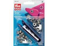Jersey-Druckknöpfe RING, silber, Prym 10 mm