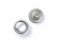 Jersey-Druckknöpfe RING, silber, Prym 18 mm