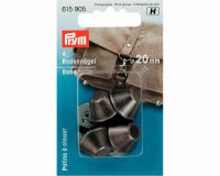 Bodennägel für Taschen PRYM, silber, altsilber oder altmessing altsilber 15 mm