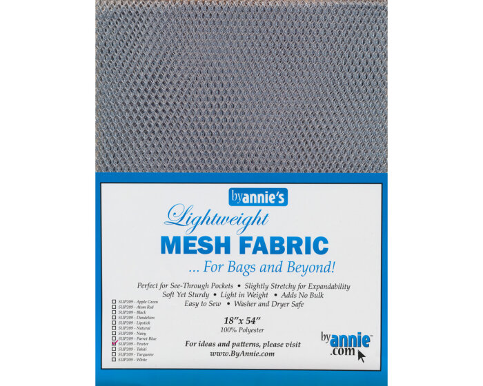 Netzstoff MESH by Annies, Zuschnitt  45 x 137 cm grau