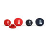 Kunststoffknopf LEUCHTTURM, rot oder blau, Union Knopf blau 11 mm