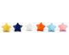 Kinderknopf STERNE, glänzend, Union Knopf helllila