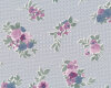 Westfalenstoff CARDIFF mit Rosen, taubenblau