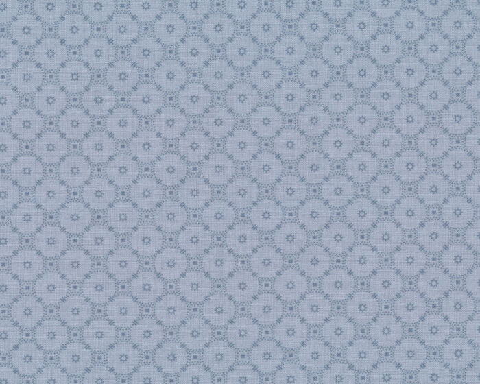 Westfalenstoff CARDIFF mit Kreiseln, taubenblau