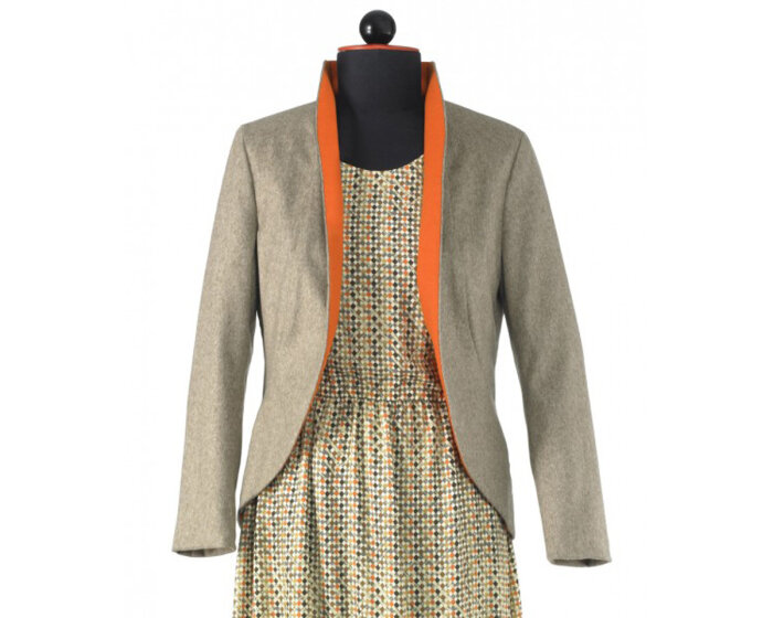 Zwischenmass Schnittmuster JACKE OHNE KNÖPFE 168 K (Kleiner Umfang)