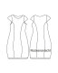 Zwischenmass Schnittmuster TUNIKA OHNE VERSCHLUSS 168 M (Mittlerer Umfang)