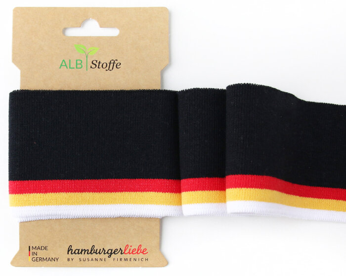 Bio-Bündchen CUFF ME COLLEGE WM COLLECTION, schwarz