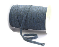 Zweifarbige Kordel FLACH, 12 mm braun-natur