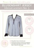 Damen-Schnittmuster Blusenshirt aus Jersey, lillesol women No.5