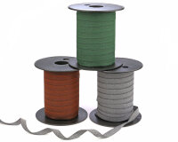 Köperband FISCHGRAT, 10 mm grün-schwarz